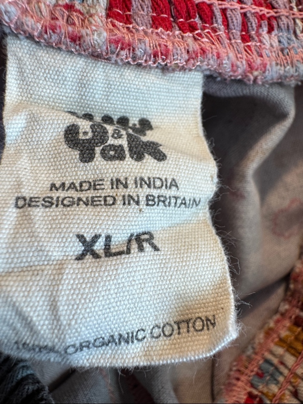 NWOT Lucy & Yak Alexa Organic Cotton Trousers Donita Patchwork Size XL - Picture 9 of 15